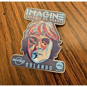 Hard Rock Collectible Pin 2008 - "John Lennon & the "Imagine There's No Hunger"